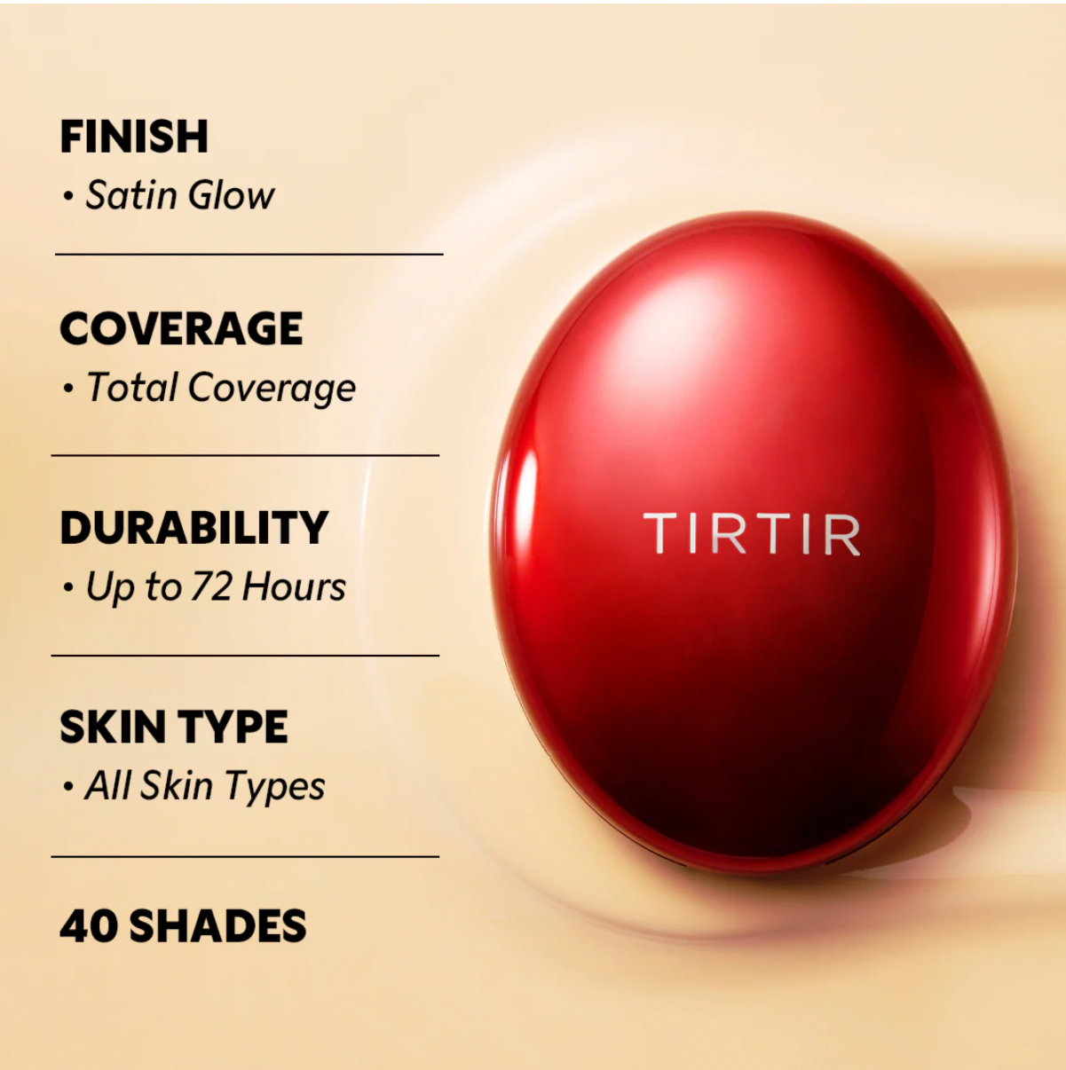 TirTir Mask Fit Red Cushion Foundation- 45N Saddle Brown