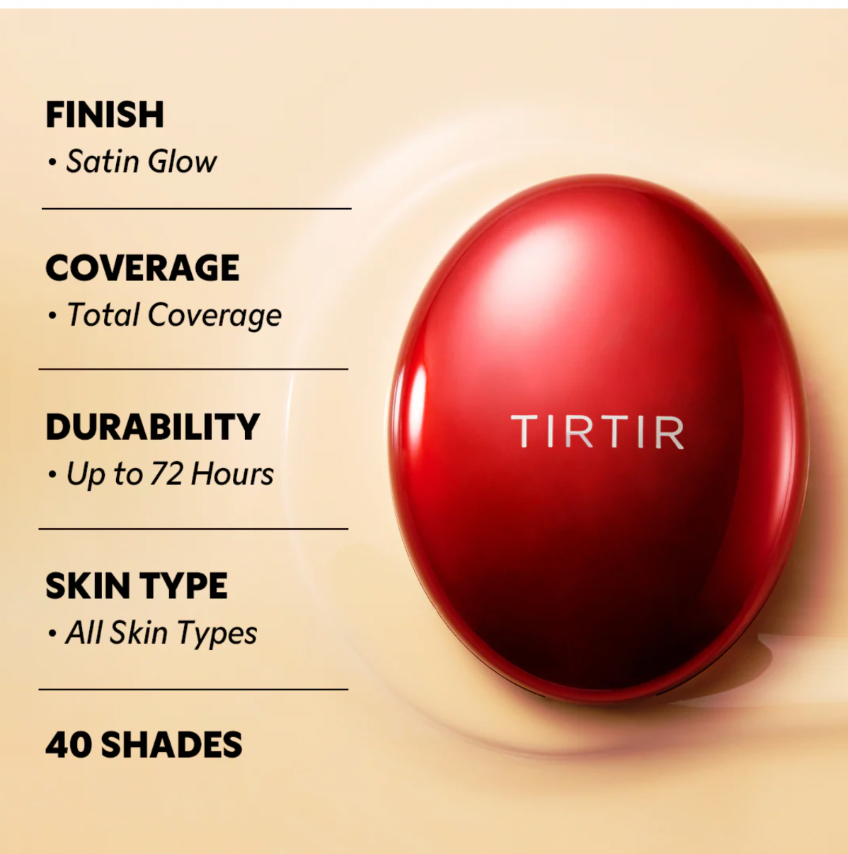 TirTir Mask Fit Red Cushion Foundation- 37C Almond